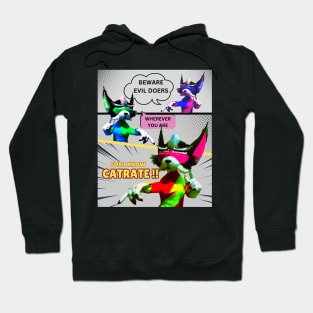 Beware evil doers, wherever you are. For i know Cat-ra-te !! Hoodie